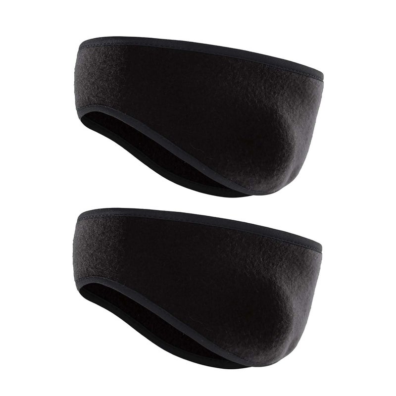Renil Store Ear Warmers for Men and Women & Ear Warmers for Cold Weather Headband (Black + Black, One Size) - Image 1